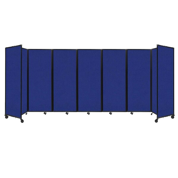 Room Divider 360 Folding Portable Partition 19'6" x 7'6" Royal Blue Fabric